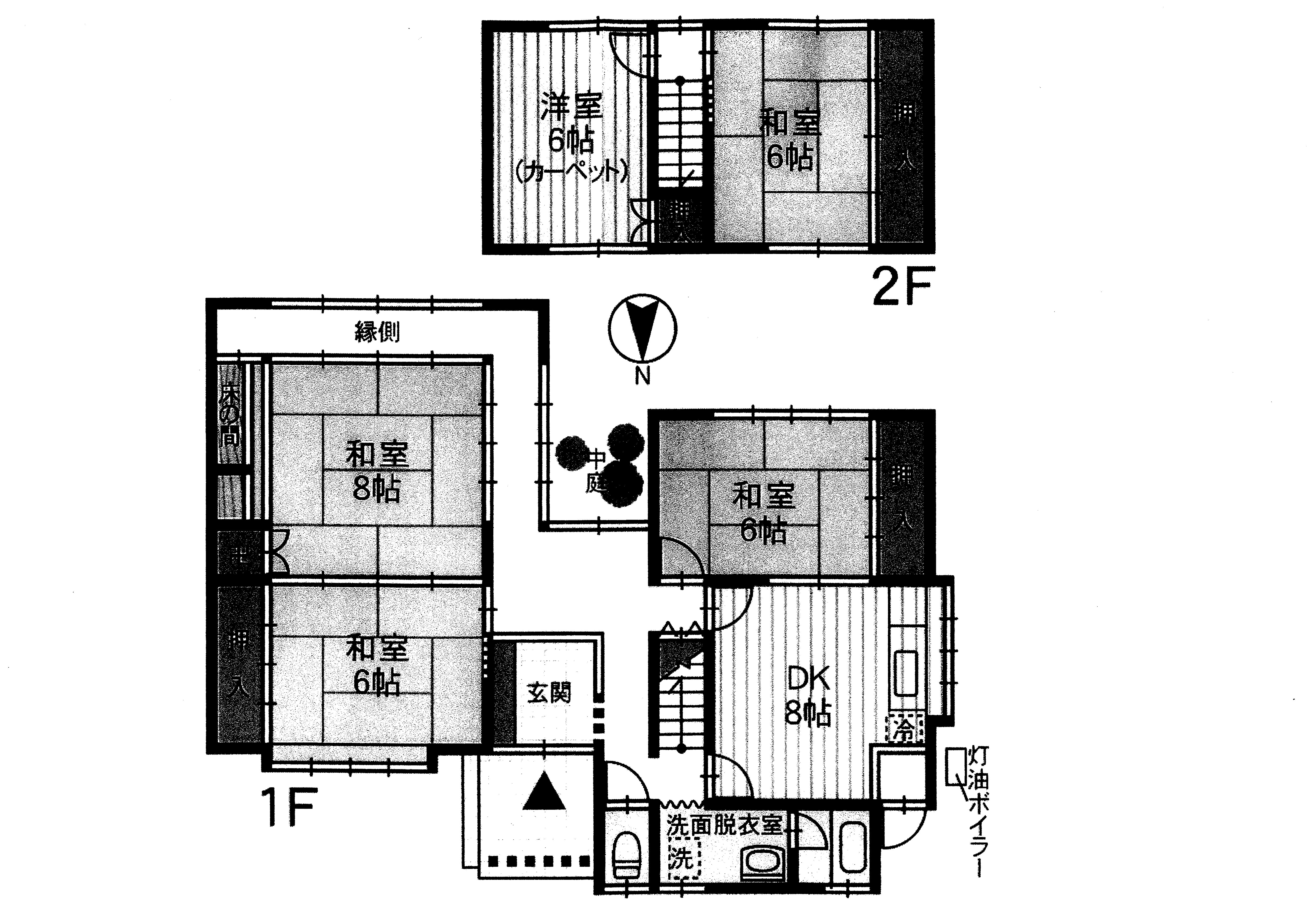 富山市津羽見　間取り